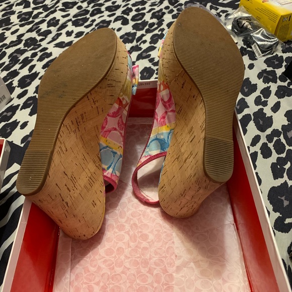 Coach open toe wedges - Picture 2 of 4